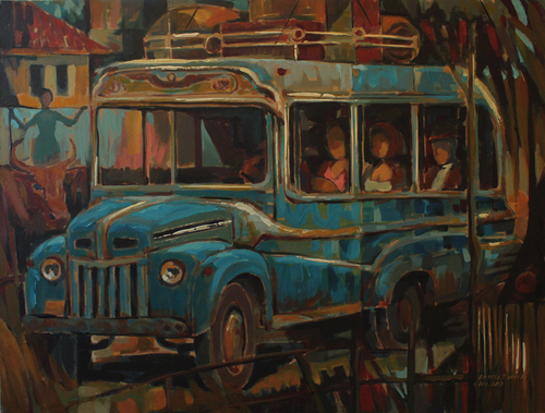 Cartoon: Old minibus (medium) by Tarkibi tagged old,minibus,guilan,people