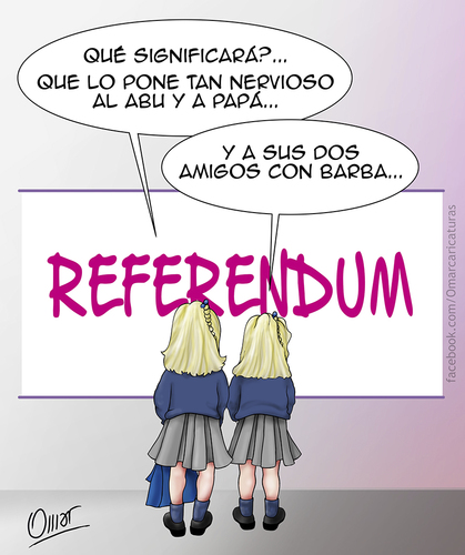 Cartoon: curiosidad (medium) by riva tagged juan,rey,infantas,carlos,felipe,referendum