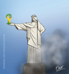 Cartoon: cristo (small) by riva tagged mundial,futbol,brasil,copa