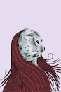 Cartoon: Moonlit Scars (small) by Recep ÖZCAN tagged women