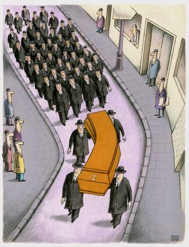 Cartoon: burial (medium) by ciosuconstantin tagged coffin,