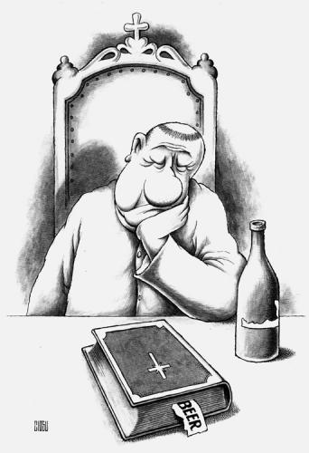 Cartoon: Drinker (medium) by ciosuconstantin tagged beer,