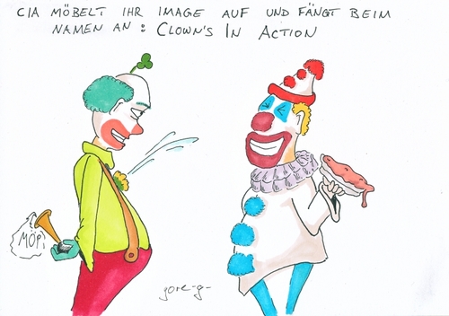 Cartoon: CIA (medium) by gore-g tagged cia,clowns,image