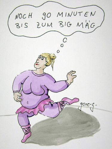 Cartoon: Mc Schwanensee (medium) by gore-g tagged mc,donalds,fastfood,schwanensee,werbung,fernsehen