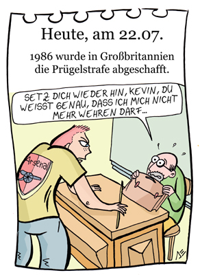 Cartoon: 22. Juli (medium) by chronicartoons tagged prügelstrafe
