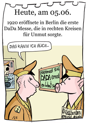 Cartoon: 5. Juni (medium) by chronicartoons tagged dada,kunst,cartoon