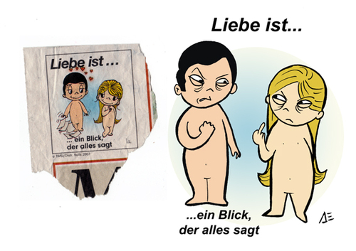 Cartoon: Liebe ist... (medium) by chronicartoons tagged liebe,ist
