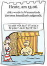 Cartoon: 15. Juni (small) by chronicartoons tagged strandkorb,ostsee,meer,sommer,warnemünde,cartoon