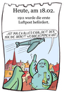 Cartoon: 18. Februar (small) by chronicartoons tagged luftpost,tauben,cartoon