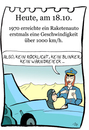 Cartoon: 18. Oktober (small) by chronicartoons tagged raketenauto,geschwindigkeit,speed,tempo,politesse,cartoon