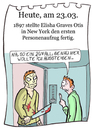 Cartoon: 23. März (small) by chronicartoons tagged fahrstuhl,freitag13,otis,chronicartoons