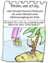 Cartoon: 27. Mai (small) by chronicartoons tagged segelboot inselwitz meer weltumseglung cartoon