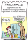 Cartoon: 9. März (small) by chronicartoons tagged kiffen,cannabis,joint,dope,cartoon
