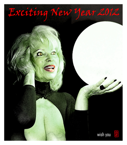 Cartoon: exciting new year 2012 (medium) by zenundsenf tagged new,year,2012,neujahr,sylvester,edda,von,sinnen,zenf,zensenf,zenundsenf,walter,andi,forecaster,kristalkugel