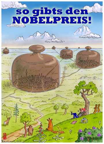 Cartoon: Nobel Prize for Kamensky (medium) by zenundsenf tagged nobel,prize,preis,marian,kamensky,zenf,zensenf,zenundsenf,walter,andi