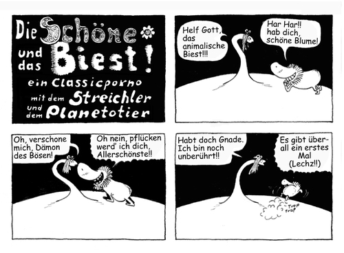 Cartoon: streichler und planetotier (medium) by zenundsenf tagged zenundsenf,planetotier,streichler