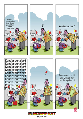 Cartoon: kandesbunzler (medium) by zenundsenf tagged bundeskanzler,kinder,zenf,zensenf,zenundsenf,andi,walter