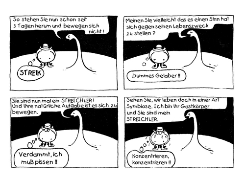 Cartoon: streichler und planetotier (medium) by zenundsenf tagged zenundsenf,planetotier,streichler