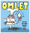 Cartoon: OMLET (small) by zenundsenf tagged hamlet,shakespeare,omelett,dioxin,ei,zenf,zensenf,zenundsenf,walter,andi