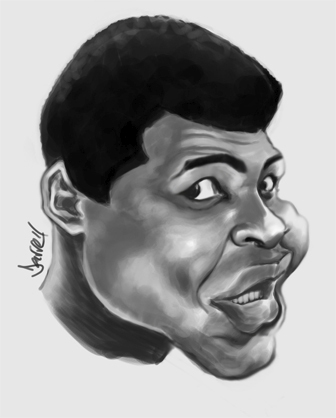 Cartoon: Muhammad Ali (medium) by Darrell tagged muhammad,ali