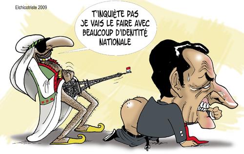 Cartoon: Identite national (medium) by ELCHICOTRISTE tagged politics
