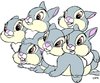 Cartoon: disney rabbits (small) by GaGagraceIE tagged disney,rabbits