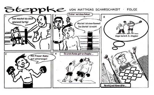 Cartoon: Steppke mal als Sieger (medium) by arno tagged ein,kleiner,kann,auch,mal,gewinnen