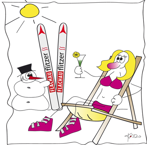 Cartoon: Flachau - Wintersport 1 (medium) by KADO tagged graz,styria,austria,kalcher,dominika,illustration,spass,humor,comic,cartoon,kadocartoons,kado,salzburg,flachau,ski,wintersport