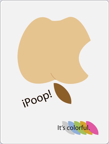 Cartoon: iPoop! (medium) by badham tagged kacke,scheiße,ass,arse,arsch,po,poop,ipad,ipod,iphone,imac,apple,mac,badham