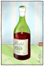 Cartoon: in vino... (small) by badham tagged alkohol wein vino veritas alcohol alcoholism dependency abhängigkeit badham hammel