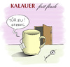 Cartoon: Kalauer first flush (small) by badham tagged tee tasse ziehen teebeutel scharzer schwarztee kalauer äh