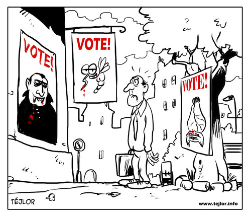 Cartoon: Vote (medium) by tejlor tagged vote
