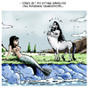 Cartoon: Mermaid and Centaur (small) by tejlor tagged mermaid