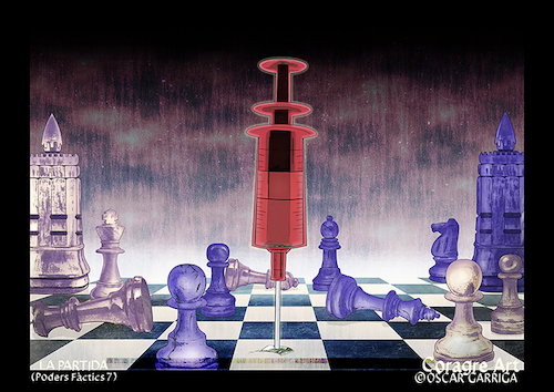 Cartoon: La Partida - Poders factics 7 (medium) by DrCoragre tagged illustration,digital,art,drawing,comic