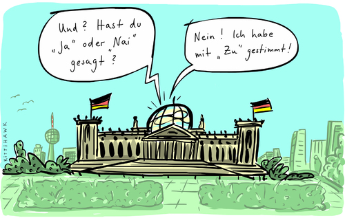 Cartoon: Ja Nai (medium) by kittihawk tagged kittihawk,2015,griechenland,abstimmung,bundestag,drittes,hilfspaket,zu,nai,ja,nein,durch,berlin,athen,formalitäten,kittihawk,2015,griechenland,abstimmung,bundestag,drittes,hilfspaket,zu,nai,ja,nein,durch,berlin,athen,formalitäten