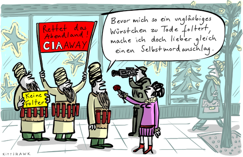 Cartoon: Ungläubiges Würstchen (medium) by kittihawk tagged kittihawk,2014,cia,folter,gefängnisse,bericht,untersuchungs,ausschuss,usa,reaktionen,selbstmordattentäter,demonstration,protest,keine,aufarbeitung,rettet,das,abendland,ungläubiges,würstchen,fußgängerzone,innentadt,weihnachten,tannenbaum,weihnachtsbaum,dekoration,lichterkette,interview,kamera,mikrofon,fernsehen,sprengstoffgürtel,islamisten,kittihawk,2014,cia,folter,gefängnisse,bericht,untersuchungs,ausschuss,usa,reaktionen,selbstmordattentäter,demonstration,protest,keine,aufarbeitung,rettet,das,abendland,ungläubiges,würstchen,fußgängerzone,innentadt,weihnachten,tannenbaum,weihnachtsbaum,dekoration,lichterkette,interview,kamera,mikrofon,fernsehen,sprengstoffgürtel,islamisten