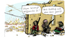 Cartoon: waffenruhe (small) by kittihawk tagged waffen ruhe libyen gaddafi un resolution flugverbot zone kittihawk