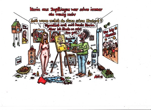 Cartoon: Der Maler (medium) by noh tagged norbert,heugel,noh,aelziv,künstler