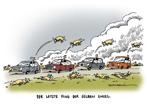 Cartoon: ADAC Manipulation Gelber Engel (medium) by Schwarwel tagged adac,manipulationen,gelber,engel,autohersteller,preise,auto,kfz,flug,skandal,krise,autopreise,rückgabe,automobilclub,teilnehmerzahl,rangfolge,fahrzeuge,wahl,lieblingsauto,karikatur,schwarwel,adac,manipulationen,gelber,engel,autohersteller,preise,auto,kfz,flug,skandal,krise,autopreise,rückgabe,automobilclub,teilnehmerzahl,rangfolge,fahrzeuge,wahl,lieblingsauto,karikatur,schwarwel