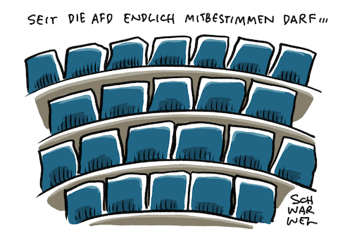 Cartoon: Bundestag Fehlen AfD (medium) by Schwarwel tagged afd,alternative,für,deutschland,bundestag,politik,innenpolitik,politiker,gauland,weidel,von,storch,abstimmung,abgeordnete,fraktion,fehlquote,bundestagsabgeordnete,plenum,cartoon,karikatur,schwarwel,afd,alternative,für,deutschland,bundestag,politik,innenpolitik,politiker,gauland,weidel,von,storch,abstimmung,abgeordnete,fraktion,fehlquote,bundestagsabgeordnete,plenum,cartoon,karikatur,schwarwel