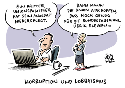 Cartoon: CDU Korruption (medium) by Schwarwel tagged cdu,unionspolitiker,csu,korruption,lobbyismus,mandat,mandatsniederlegung,bundestagswahl,korruptionsaffäre,bundestagsmandat,maskenaffäre,corona,covid19,pandemie,coronapandemie,masken,maskenpflicht,schutzmaske,vorteilsnahme,coronaschutzmasken,maskenskandal,aserbaidschan,affäre,amthor,illustration,cartoon,karikatur,schwarwel,cdu,unionspolitiker,csu,korruption,lobbyismus,mandat,mandatsniederlegung,bundestagswahl,korruptionsaffäre,bundestagsmandat,maskenaffäre,corona,covid19,pandemie,coronapandemie,masken,maskenpflicht,schutzmaske,vorteilsnahme,coronaschutzmasken,maskenskandal,aserbaidschan,affäre,amthor,illustration,cartoon,karikatur,schwarwel