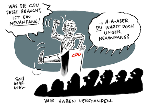 Cartoon: CDU nach der Europawahl (medium) by Schwarwel tagged cdu,wahl,wahlen,europawahl,annegret,kramp,karrenbauer,parteivorsitzende,merkel,politik,politiker,deutschland,rezo,youtube,kommunalwahlen,klimapolitik,klimawandel,klimakrise,rücktritt,andrea,nahles,spd,wahlsieg,afd,groko,koalition,parteispitze,schwesig,dreyer,gümbel,cartoon,karikatur,schwarwel,cdu,wahl,wahlen,europawahl,annegret,kramp,karrenbauer,parteivorsitzende,merkel,politik,politiker,deutschland,rezo,youtube,kommunalwahlen,klimapolitik,klimawandel,klimakrise,rücktritt,andrea,nahles,spd,wahlsieg,afd,groko,koalition,parteispitze,schwesig,dreyer,gümbel,cartoon,karikatur,schwarwel