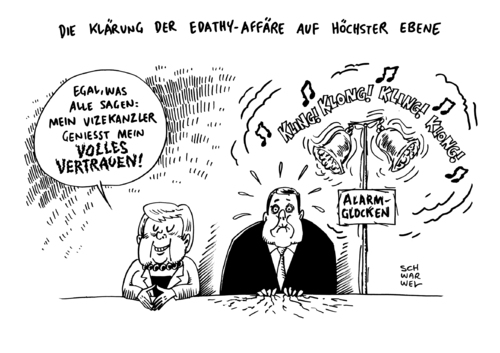 Cartoon: Edathy Affäre volles Vertrauen (medium) by Schwarwel tagged fall,edathy,ermittlungen,rücktritt,karikatur,schwarwel,bundesminister,minister,friedrich,staatsanwalt,recht,gesetz,merkel,gabriel,sigmar,vertrauen,alarmglocken,alarm,regierung,überforderung,vertrauenskrise,union,spd,stimmung,große,koalition,informationsweitergaben,informationen,kinderporno,kinderpornografie,kinder,gewalt,pornografie,politiker,vizekanzler,stellvertreter,wirtschaftsminister,nacktaufnahmen,jugendlicher,grenzbereich,oppermann,geheimnisverrat,fall,edathy,ermittlungen,rücktritt,karikatur,schwarwel,bundesminister,minister,friedrich,staatsanwalt,recht,gesetz,merkel,gabriel,sigmar,vertrauen,alarmglocken,alarm,regierung,überforderung,vertrauenskrise,union,spd,stimmung,große,koalition,informationsweitergaben,informationen,kinderporno,kinderpornografie,kinder,sex,gewalt,pornografie,politiker,vizekanzler,stellvertreter,wirtschaftsminister,nacktaufnahmen,jugendlicher,grenzbereich,oppermann,geheimnisverrat