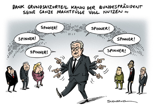 Gauck NPD Spinner