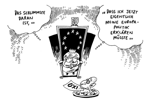 Cartoon: Griechenland EU Währungsunion (medium) by Schwarwel tagged griechenland,eu,währungsunion,europäisch,nein,karikatur,schwarwel,griechenland,eu,währungsunion,europäisch,nein,karikatur,schwarwel