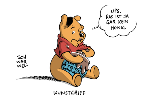 Cartoon: Honigtopf für Rechtsextreme (medium) by Schwarwel tagged zentrum,für,politische,schönheit,honigtopf,rechtsextreme,kunstaktion,bär,honig,rechtsextremismus,rechtsextrem,ausländerfeindlichkeit,ausländer,geflüchtete,flüchtlinge,flüchtlingskrise,flüchtlingspolitik,asylpolitik,asyl,abschiebung,rassismus,rassisten,wutbürger,pegida,afd,alternative,deutschland,nazi,nazis,chemnitz,identitäre,pranger,onlinepranger,online,web,webseite,social,media,suchfunktion,soko,datensatz,daten,neonazi,neonazis,revolution,aktivisten,honeypot,algorithmus,holocaust,mahnmal,björn,hoecke,haus,demo,demonstration,datenschutz,lehrerpranger,cartoon,karikatur,schwarwel,zentrum,für,politische,schönheit,honigtopf,rechtsextreme,kunstaktion,bär,honig,rechtsextremismus,rechtsextrem,ausländerfeindlichkeit,ausländer,geflüchtete,flüchtlinge,flüchtlingskrise,flüchtlingspolitik,asylpolitik,asyl,abschiebung,rassismus,rassisten,wutbürger,pegida,afd,alternative,deutschland,nazi,nazis,chemnitz,identitäre,pranger,onlinepranger,online,web,webseite,social,media,suchfunktion,soko,datensatz,daten,neonazi,neonazis,revolution,aktivisten,honeypot,algorithmus,holocaust,mahnmal,björn,hoecke,haus,demo,demonstration,datenschutz,lehrerpranger,cartoon,karikatur,schwarwel