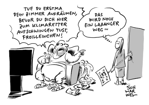 Cartoon: Klimabewusstes Verhalten (medium) by Schwarwel tagged klima,klimawandel,klimakrise,umwelt,natur,umweltschutz,klimaschutz,umweltschützer,schülerstreik,schülerdemo,klimastreik,fridaysforfuture,fridays,for,future,greta,thunberg,klimabewegung,klimabewusstes,verhalten,co2,ausstoß,cartoon,karikatur,schwarwel,hasser,klimaleugner,klima,klimawandel,klimakrise,umwelt,natur,umweltschutz,klimaschutz,umweltschützer,schülerstreik,schülerdemo,klimastreik,fridaysforfuture,fridays,for,future,greta,thunberg,klimabewegung,klimabewusstes,verhalten,co2,ausstoß,cartoon,karikatur,schwarwel,hasser,klimaleugner