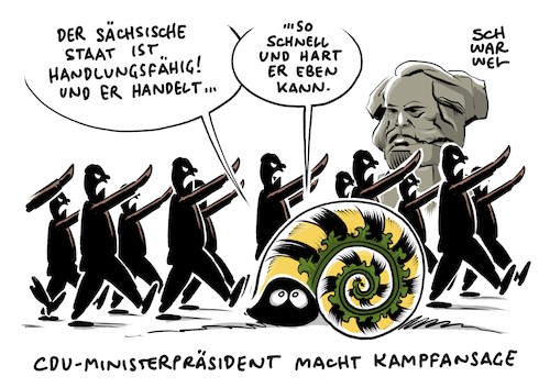 Cartoon: Kretschmer Nazis Chemnitz (medium) by Schwarwel tagged nazi,nazis,naziaufmarsch,chemnitz,hetzjagd,ausländer,messerstecherei,migranten,migrantinnen,afd,alternative,für,deutschland,sogehtsächsisch,hooligans,neonazis,aufmarsch,hitler,hitlergruß,faschisten,faschismus,rechtsextremismus,rechtsextrem,2018,polizei,wutbürger,hutbürger,ministerpräsident,kretzschmer,rechtsradikal,pogrom,demokratie,zivilcourage,ziviler,ungehorsam,demo,demonstration,terrorgruppe,freital,sächsische,schweiz,cartoon,karikatur,schwarwel,nazi,nazis,naziaufmarsch,chemnitz,hetzjagd,ausländer,messerstecherei,migranten,migrantinnen,afd,alternative,für,deutschland,sogehtsächsisch,hooligans,neonazis,aufmarsch,hitler,hitlergruß,faschisten,faschismus,rechtsextremismus,rechtsextrem,2018,polizei,wutbürger,hutbürger,ministerpräsident,kretzschmer,rechtsradikal,pogrom,demokratie,zivilcourage,ziviler,ungehorsam,demo,demonstration,terrorgruppe,freital,sächsische,schweiz,cartoon,karikatur,schwarwel