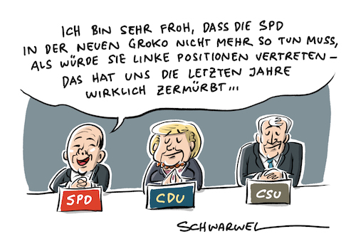 Cartoon: Kritik Finanzstaatssekretär (medium) by Schwarwel tagged groko,große,koalition,spd,olaf,scholz,merkel,cdu,seehofer,csu,union,partei,parteien,politik,politiker,deutschland,bundeskanzlerin,kanzlerin,konservativ,links,rechts,christial,sozial,demokratisch,demokratie,linke,finanzstaatssekretär,minister,wirtschaft,finanzen,geld,finanzminister,regierungsbildung,regierung,bank,banker,bankier,goldman,sachs,jörg,kukies,top,investmentbanker,finanzmarkt,finanzministerium,investmentbank,finanzpolitik,cartoon,karikatur,schwarwel,groko,große,koalition,spd,olaf,scholz,merkel,cdu,seehofer,csu,union,partei,parteien,politik,politiker,deutschland,bundeskanzlerin,kanzlerin,konservativ,links,rechts,christial,sozial,demokratisch,demokratie,linke,finanzstaatssekretär,minister,wirtschaft,finanzen,geld,finanzminister,regierungsbildung,regierung,bank,banker,bankier,goldman,sachs,jörg,kukies,top,investmentbanker,finanzmarkt,finanzministerium,investmentbank,finanzpolitik,cartoon,karikatur,schwarwel