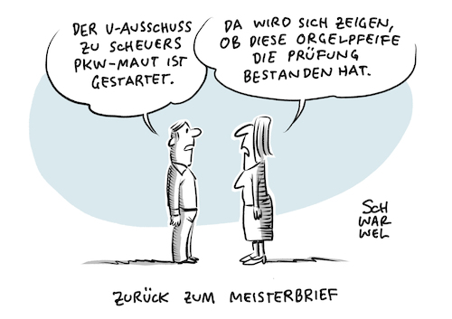 Cartoon: Maut Desaster Scheuer (medium) by Schwarwel tagged maut,scheuer,verkehr,fahrzeug,auto,wirtschaft,geld,finanzen,csu,lkw,pkw,straße,verkehrsminister,untersuchungsausschuss,cartoon,karikatur,schwarwel,berufe,arbeit,kob,lohn,gehalt,meisterpflicht,bundestag,gesetz,beruf,handwerk,meisterausbildung,meister,ausbildung,maut,scheuer,verkehr,fahrzeug,auto,wirtschaft,geld,finanzen,csu,lkw,pkw,straße,verkehrsminister,untersuchungsausschuss,cartoon,karikatur,schwarwel,berufe,arbeit,kob,lohn,gehalt,meisterpflicht,bundestag,gesetz,beruf,handwerk,meisterausbildung,meister,ausbildung